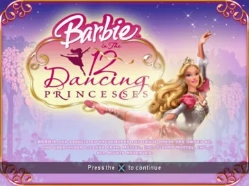 Barbie in the 12 Dancing Princesses screen shot title